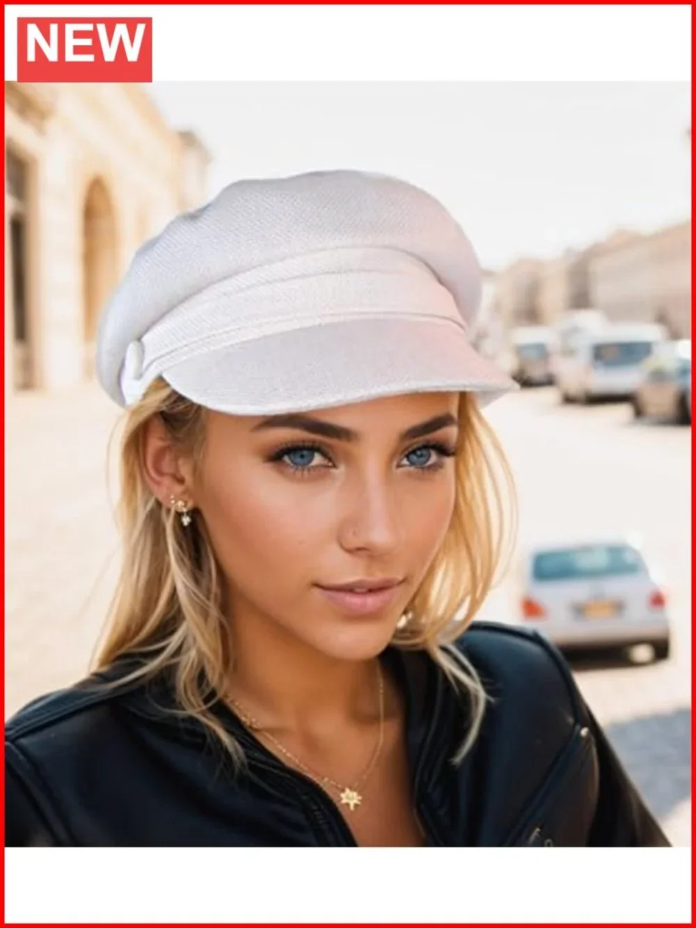 Women's Newsboy Cap, Baker Boy Hat, Adjustable Vintage Style